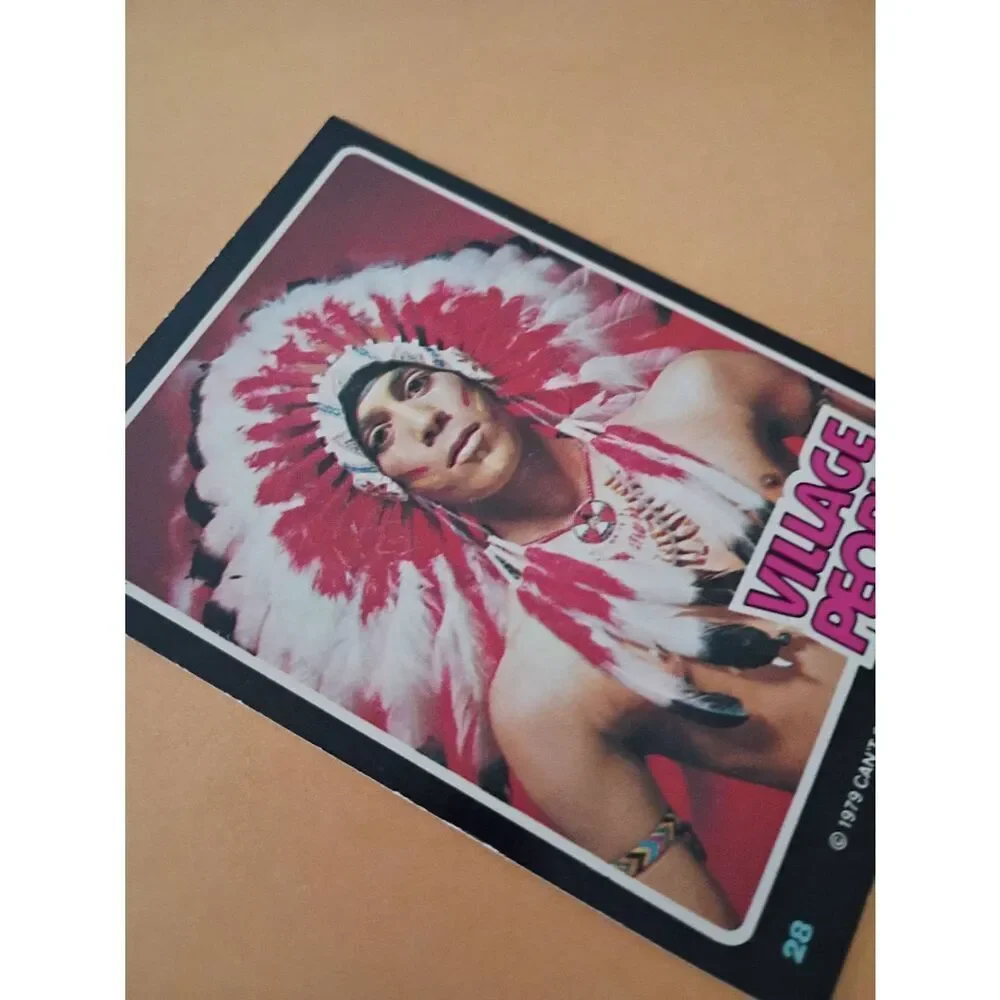 Vintage 1979 Village People Trading Card #28 Disco Era Vintage Music Collectible